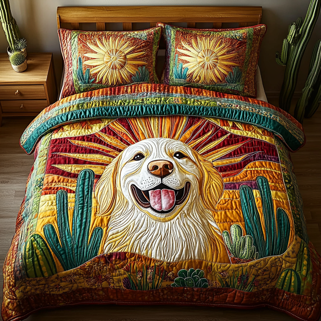 Western Wag 3-Piece Quilted Bedding Set - Single (59" x 70")