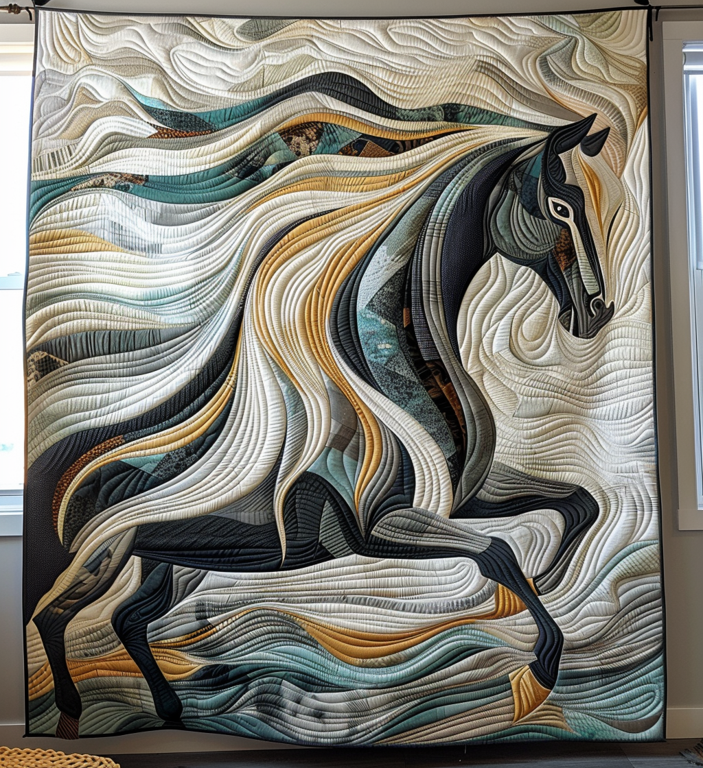 Whispers Of The Wild Quilted Blanket - Throw (55" x 60")