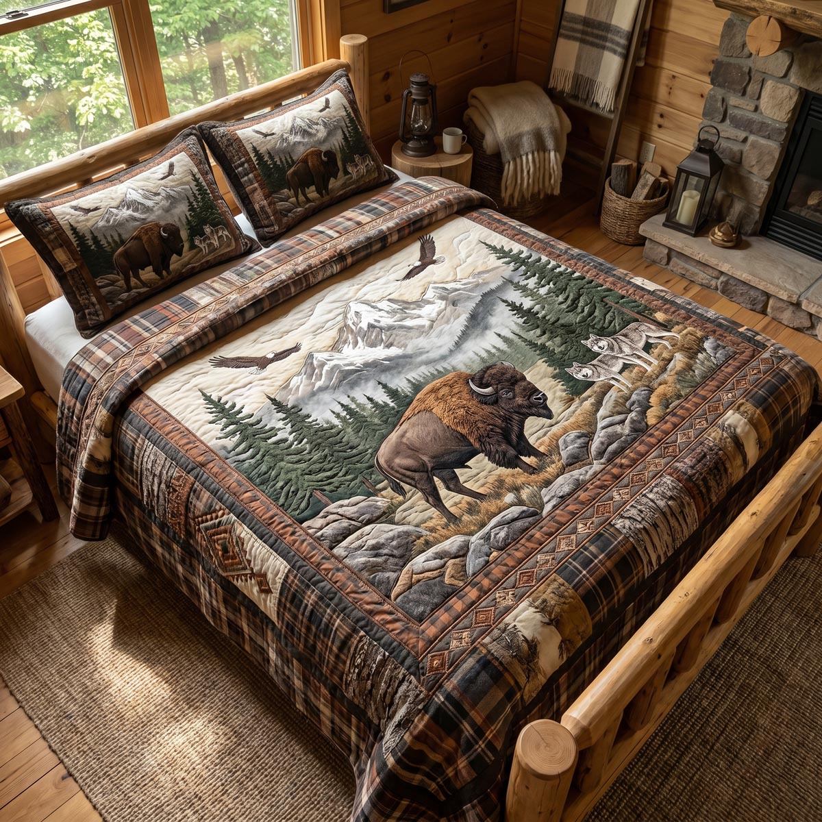 Wild Horizon 3-Piece Quilted Bedding Set - Single (59" x 70")