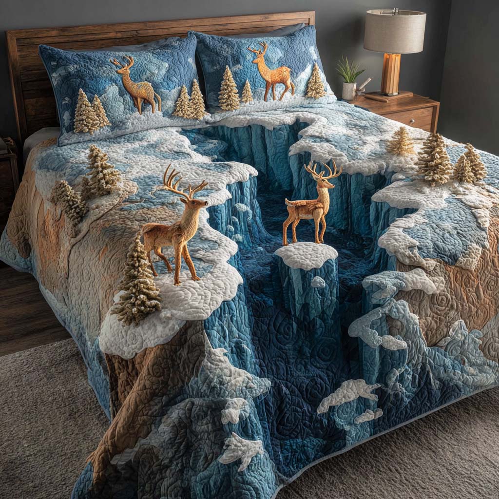 Wild Trails 3-Piece Quilted Bedding Set - Single (59" x 70")