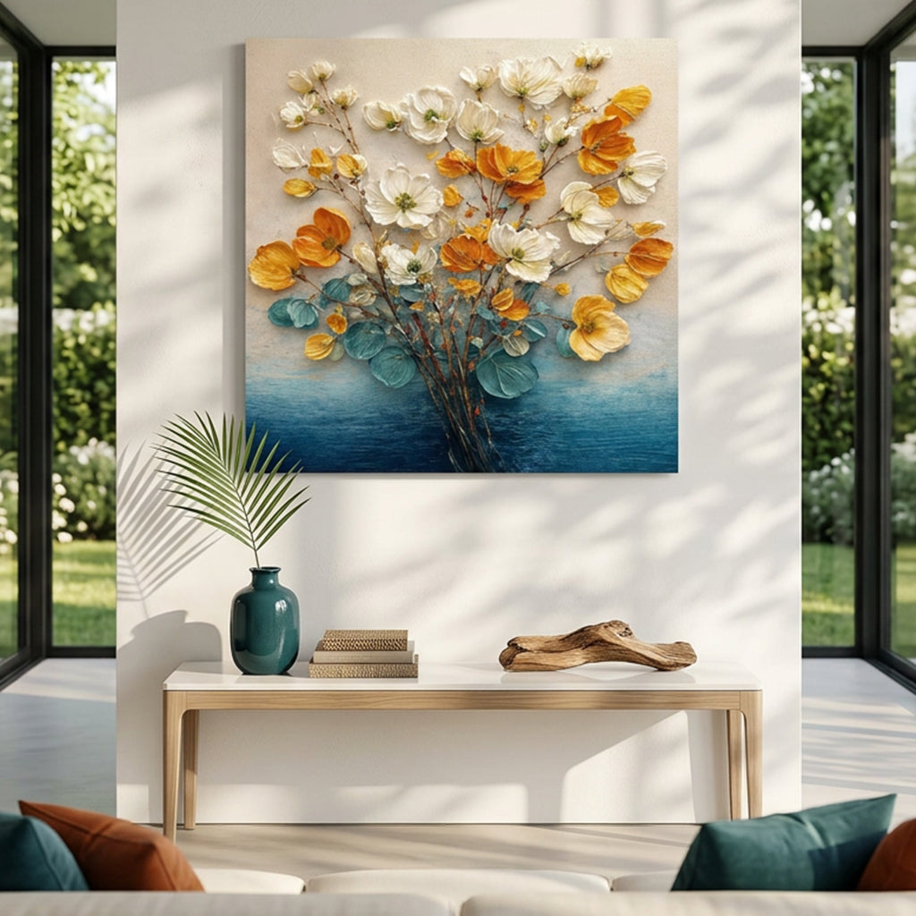 Wildflowers In Warm Hues