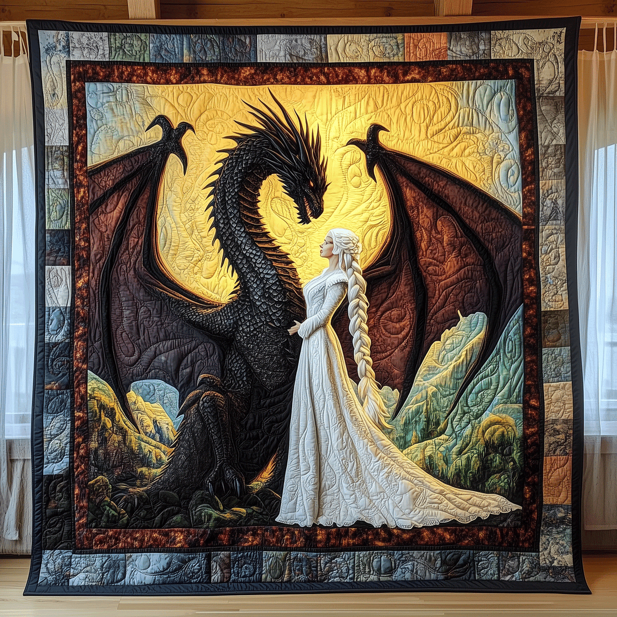 Wings of Valor Quilted Blanket - Throw (55" x 60")