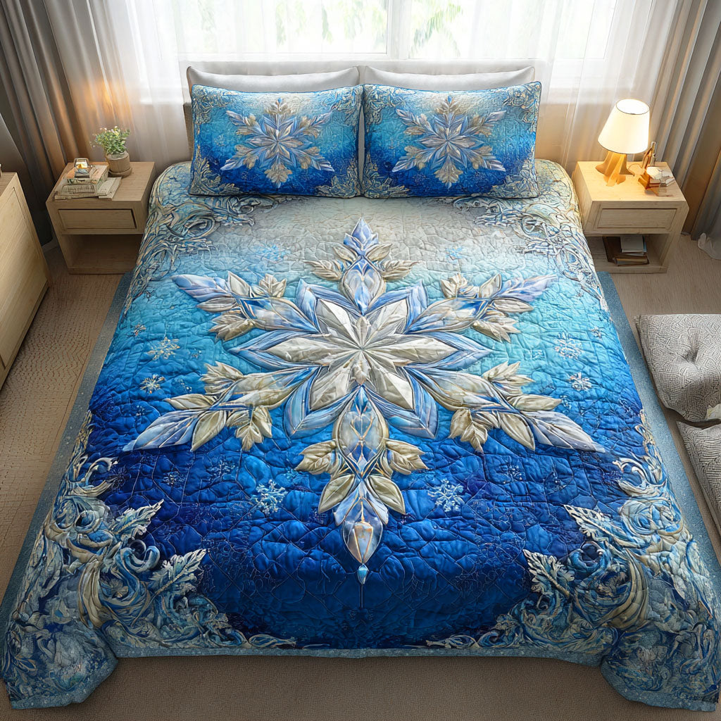 Winter Charm 3-Piece Quilted Bedding Set - Single (59" x 70")