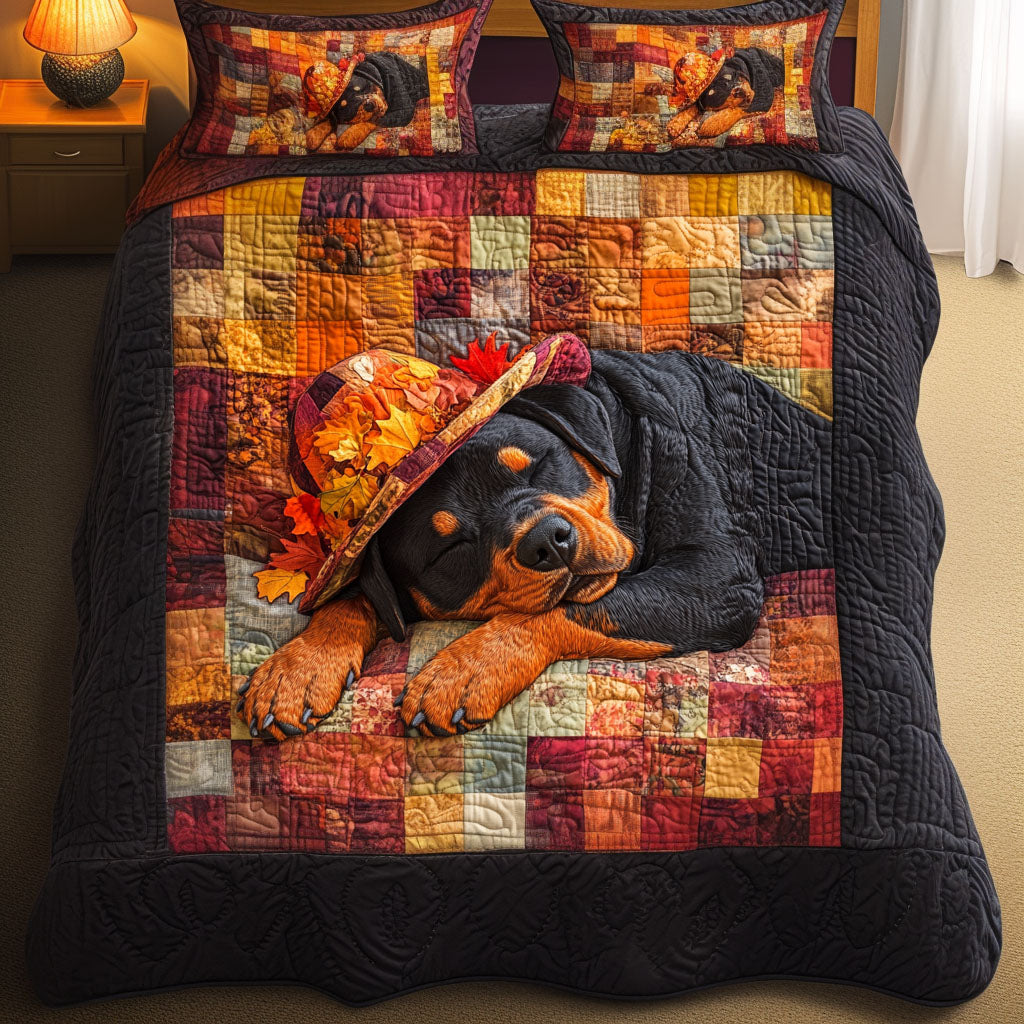 Woodland Pup Comfort 3-Piece Quilted Bedding Set - Single (59" x 70")