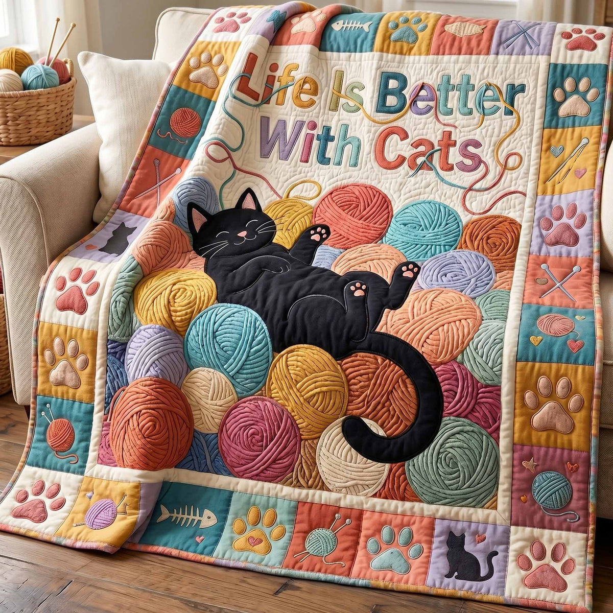 Yarn Nap Quilted Blanket - Baby (30" x 40") - Pack 1