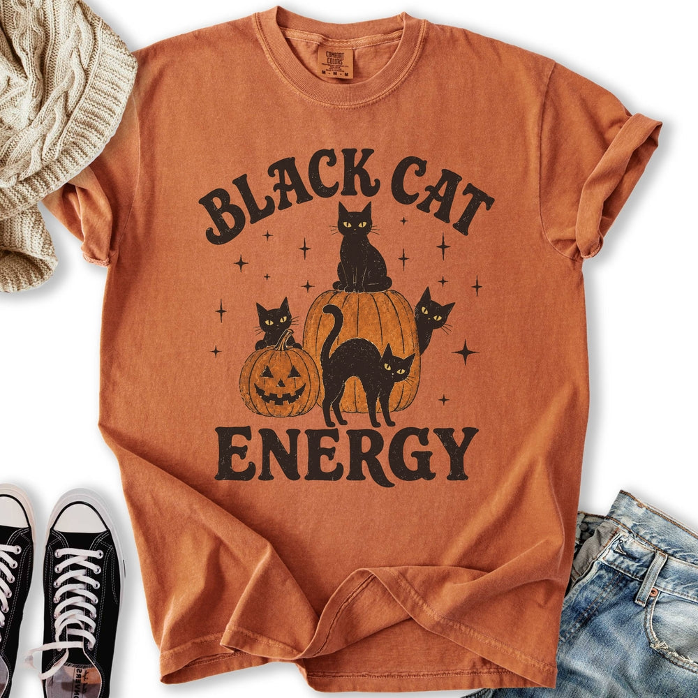 Black Cat Energy Relaxed Tee