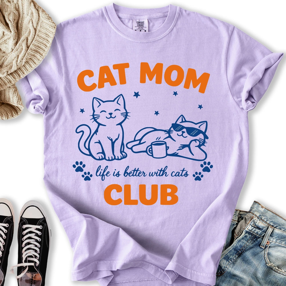 Cat Mom Club Relaxed Tee