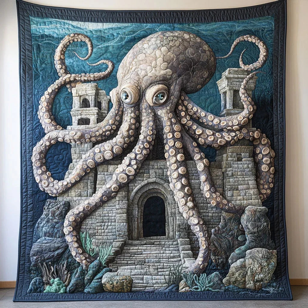 Acient Under Water Quilt Blanket