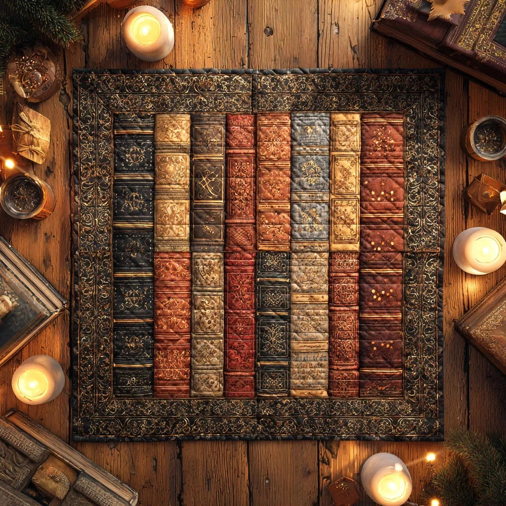 Aged Tales Quilted Table Topper