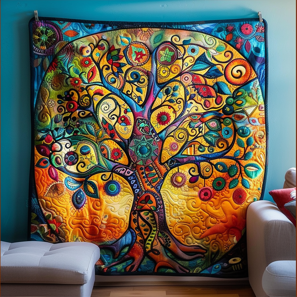 Willow Whisper Quilted Blanket - Throw (55" x 60")