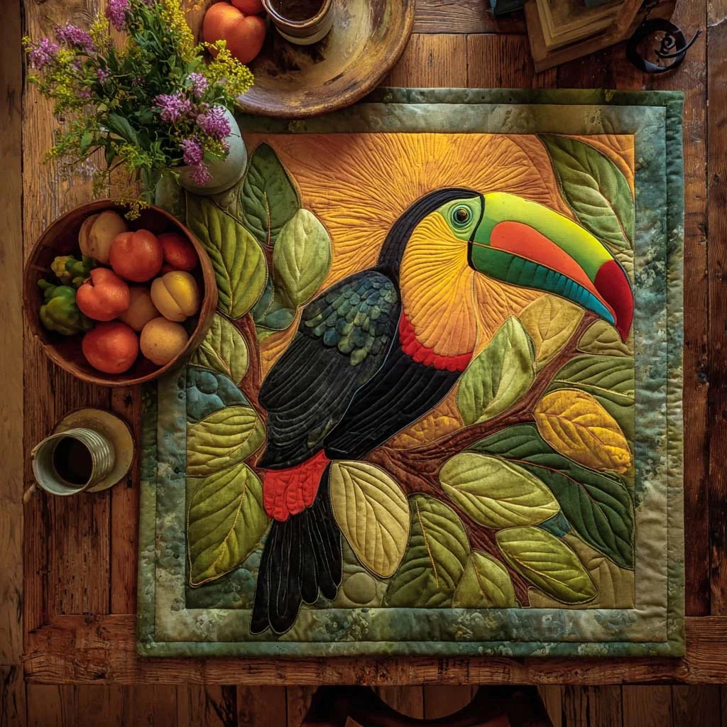 Amazon Feast Quilted Table Topper