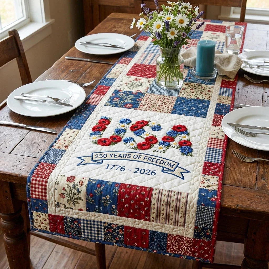 American Legacy Quilted Table Runner
