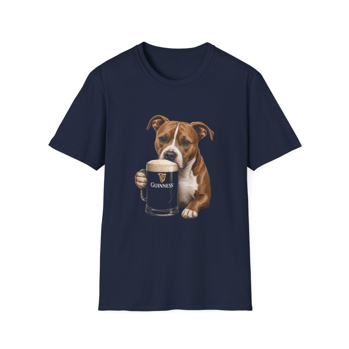American Pit Bull Terrier With A Pint Tee