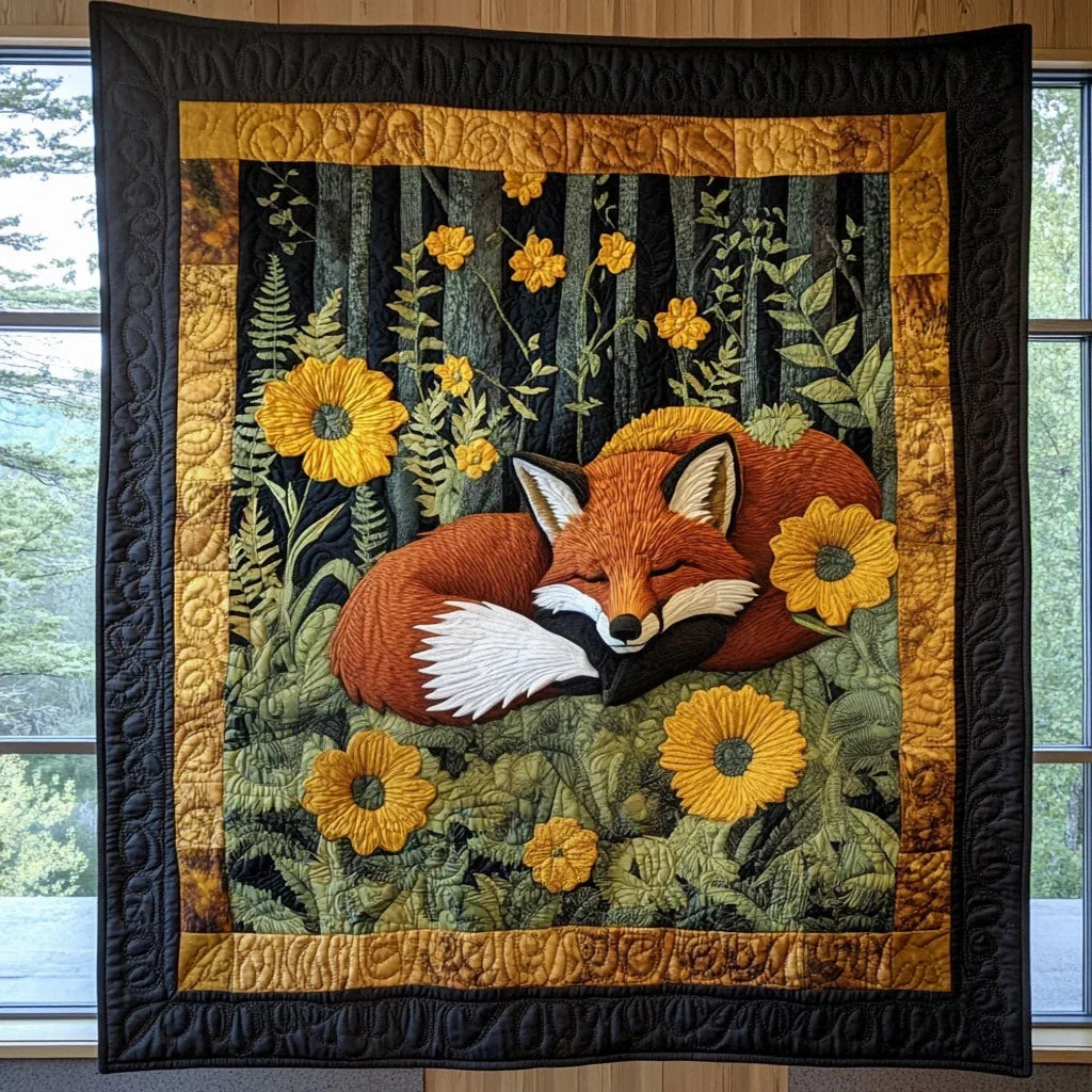 Among Flower Quilt Blanket