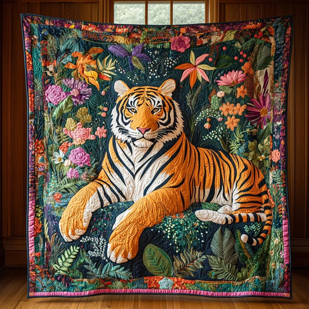 Among Jungle Quilt Blanket