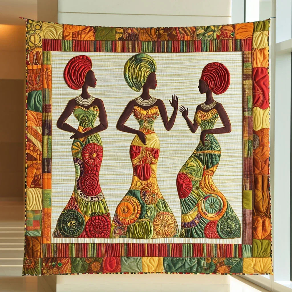 Ancestral Woman Quilt Blanket