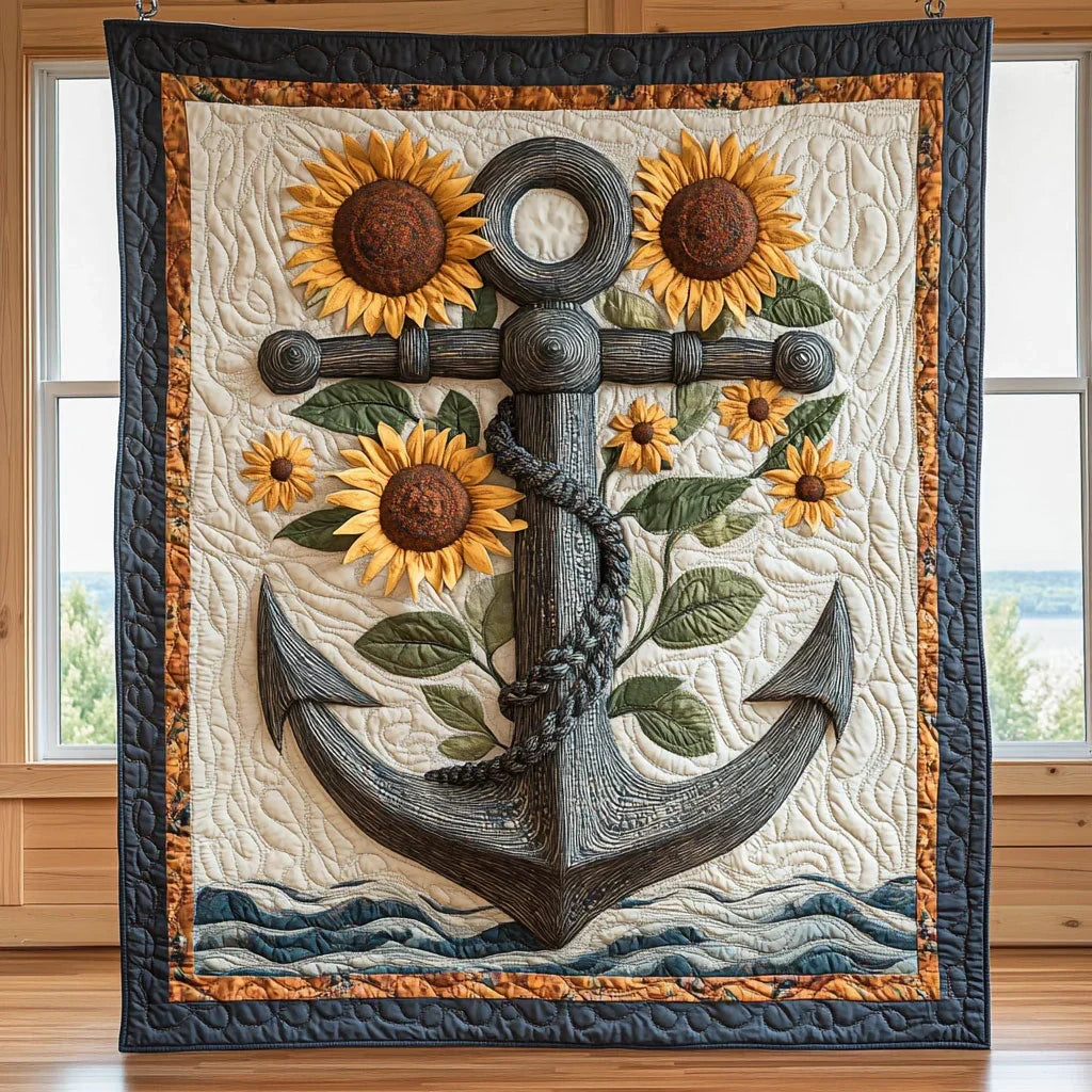 Anchor Of Sun Quilt Blanket