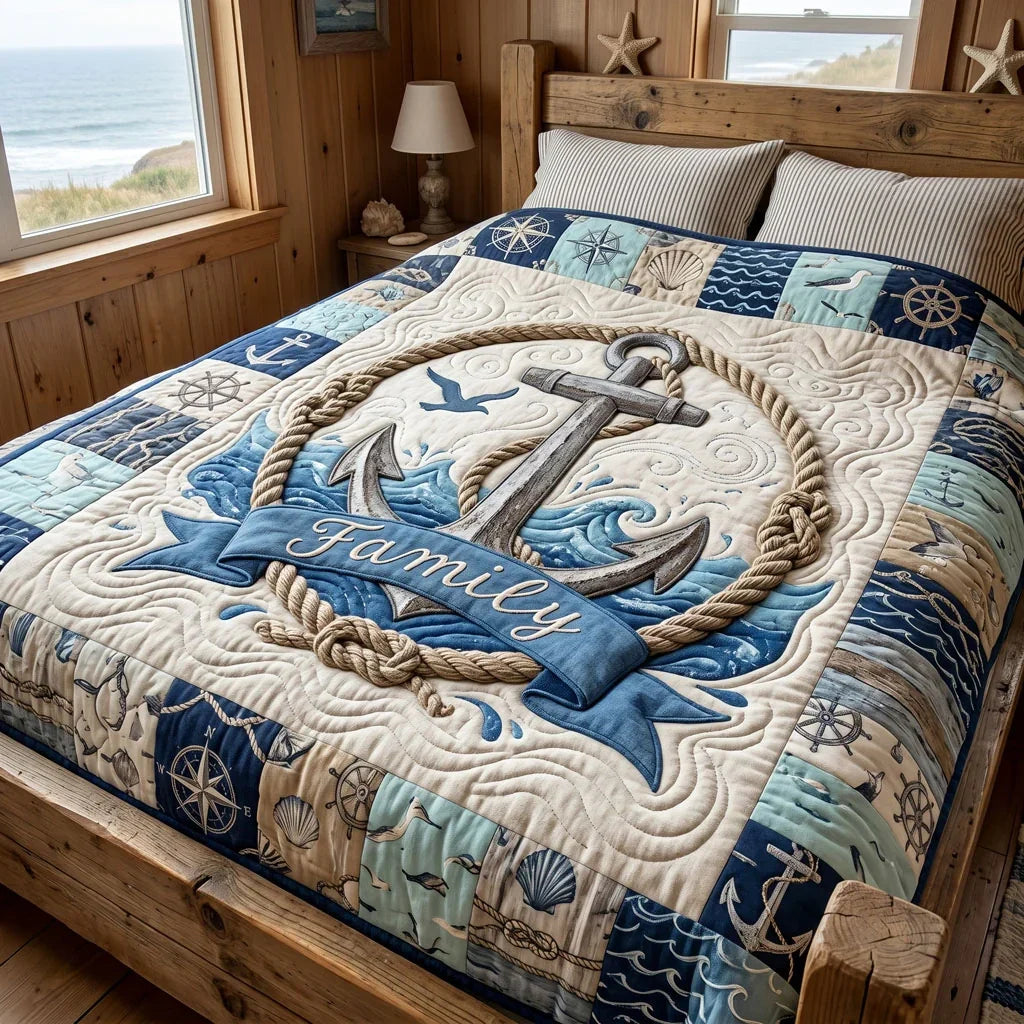 Anchored Together Quilt Blanket