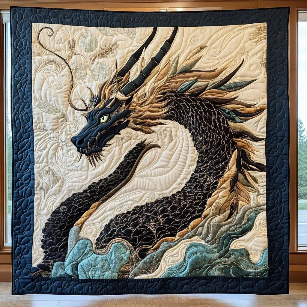 Ancient Dragon Quilt Blanket