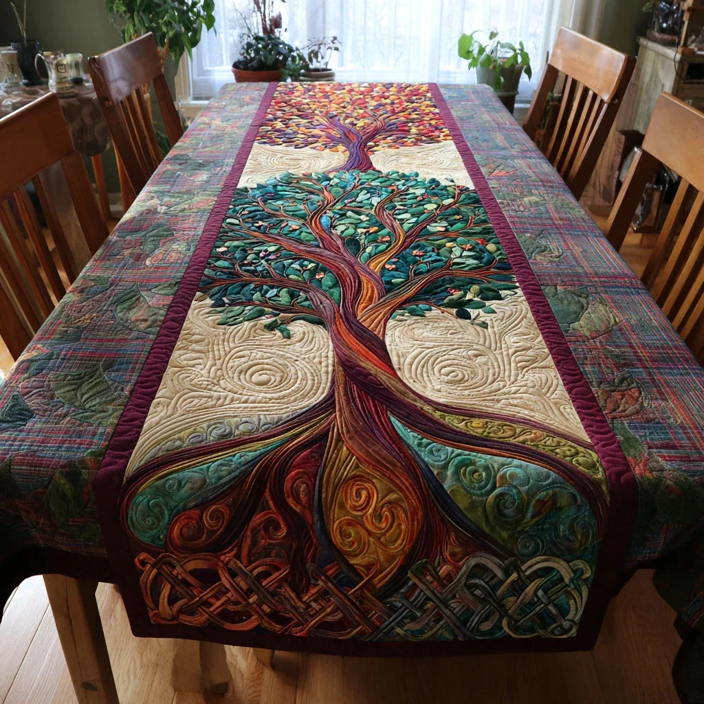 Ancient Roots Quilted Table Runner