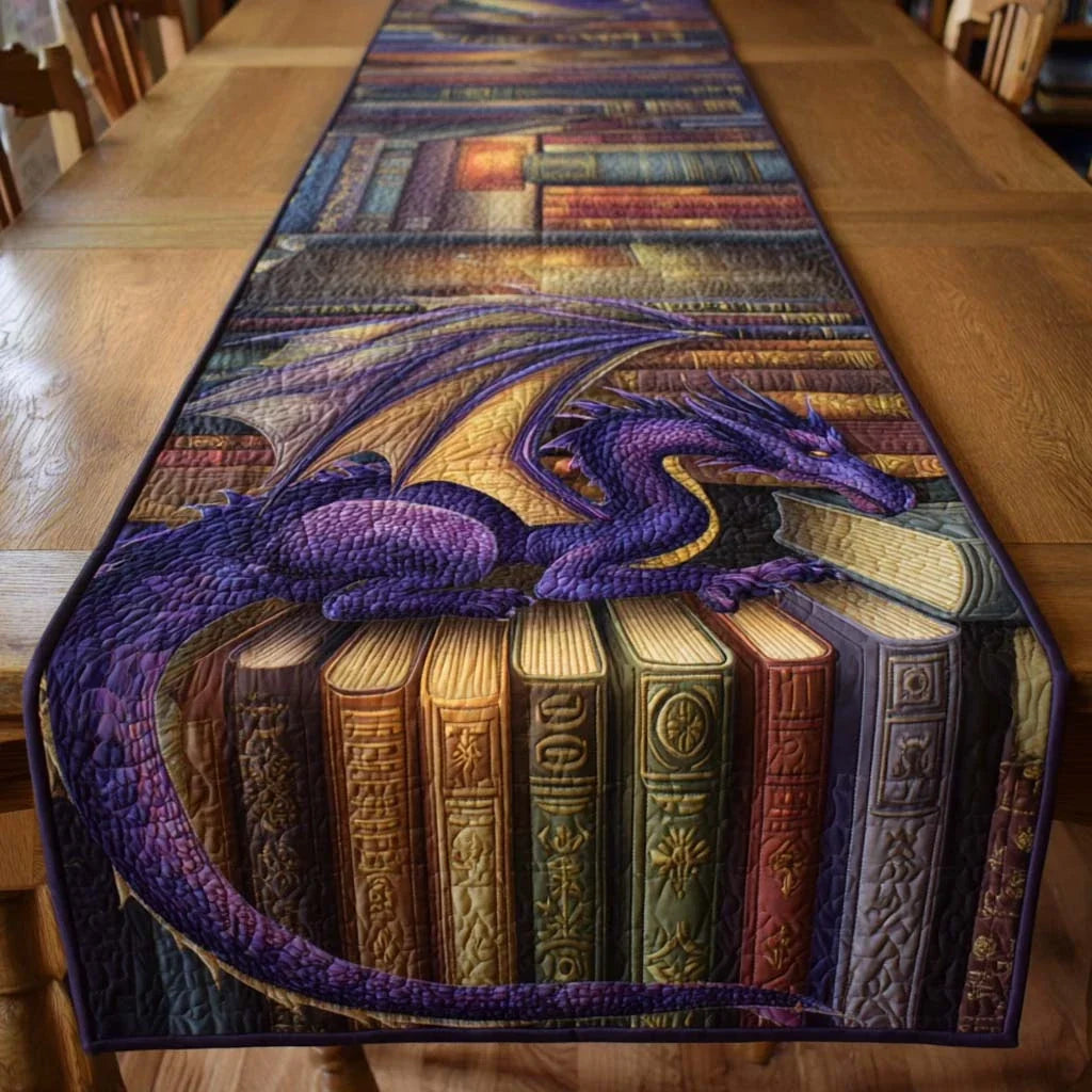 Ancient Tome Quilted Table Runner
