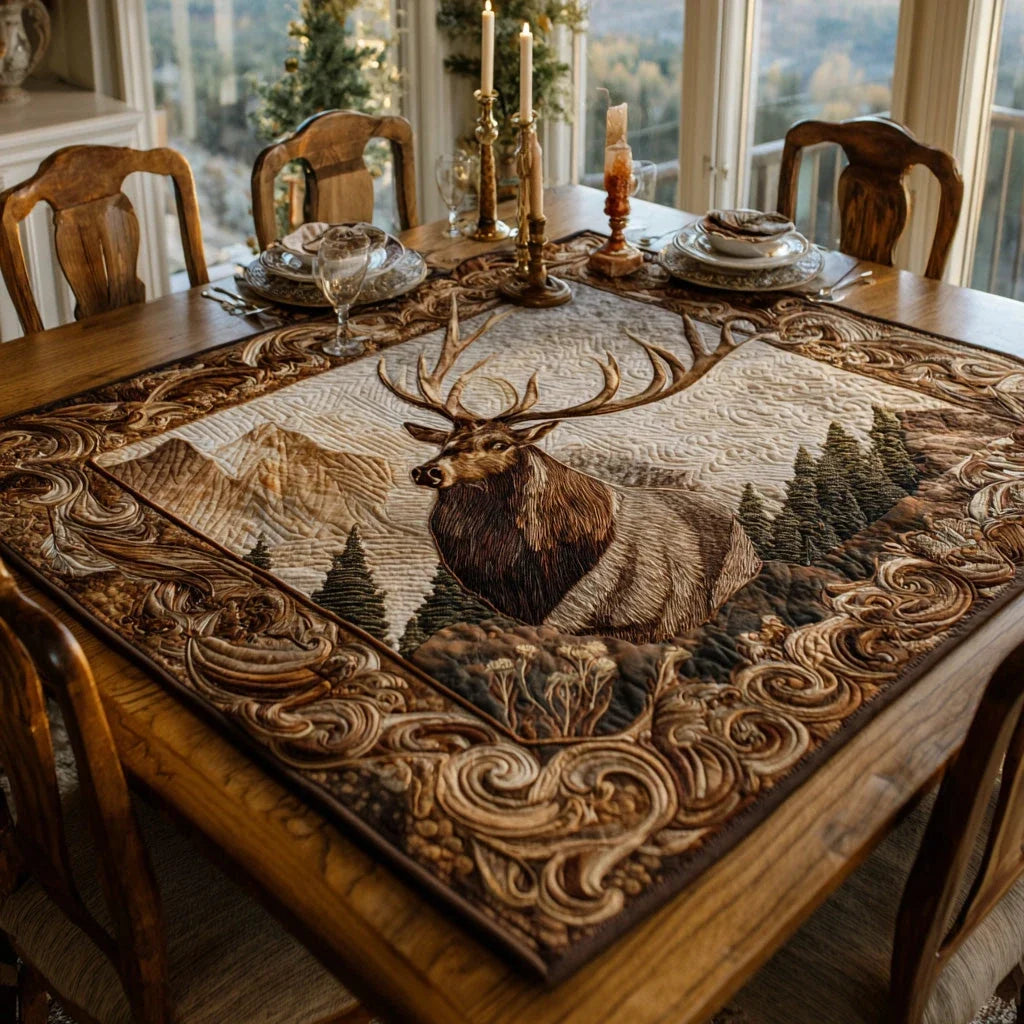 Antler Peak Quilted Table Topper
