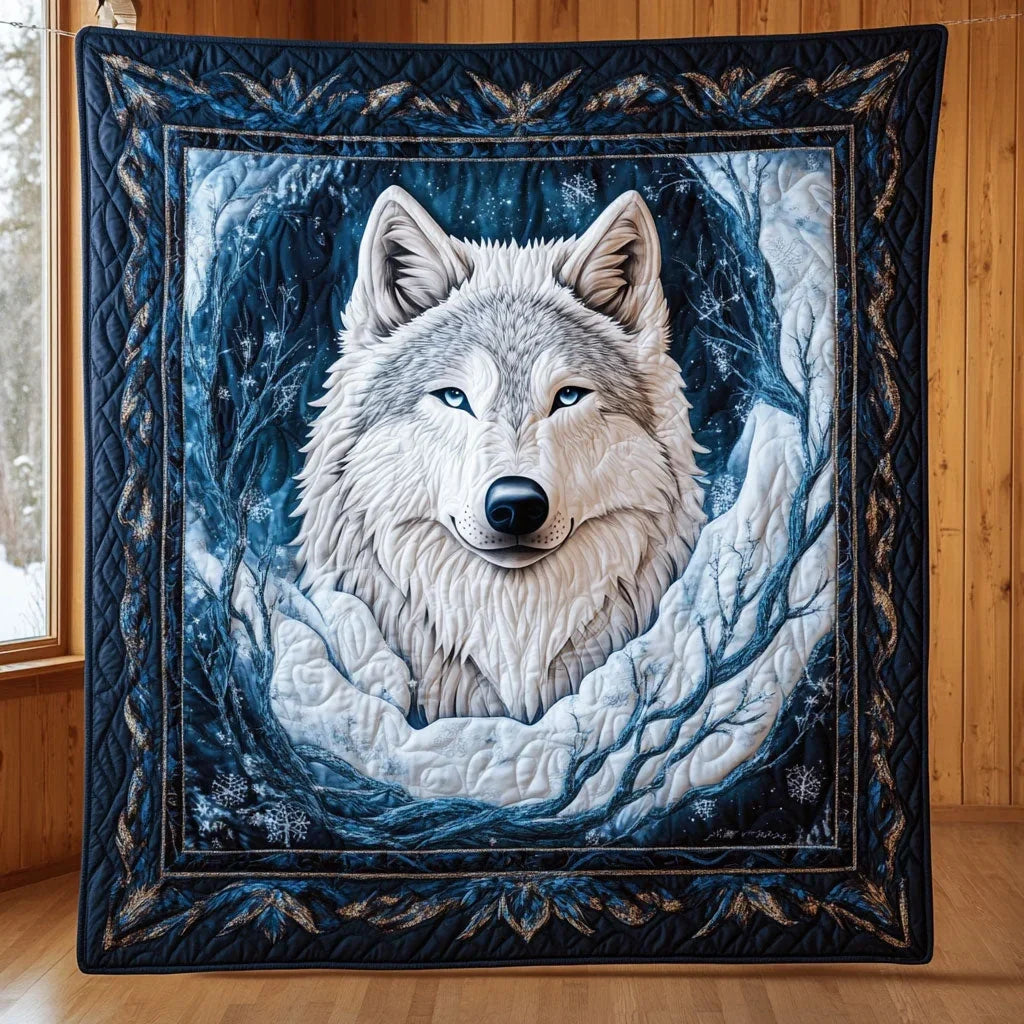 Arctic Sentinel Quilt Blanket