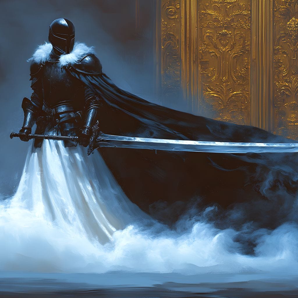 Majestic Shadowed Sentinel Canvas Wall Art
