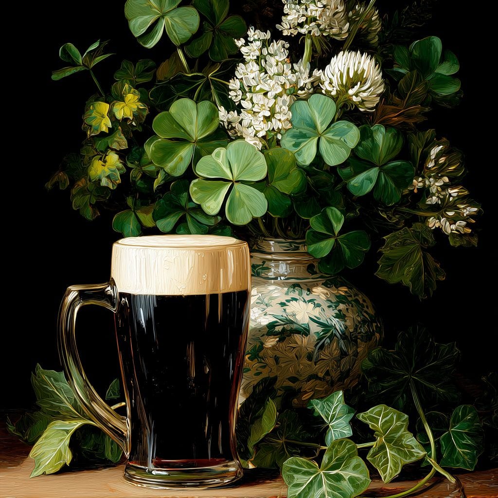 Clover Cream Stout Canvas Wall Art