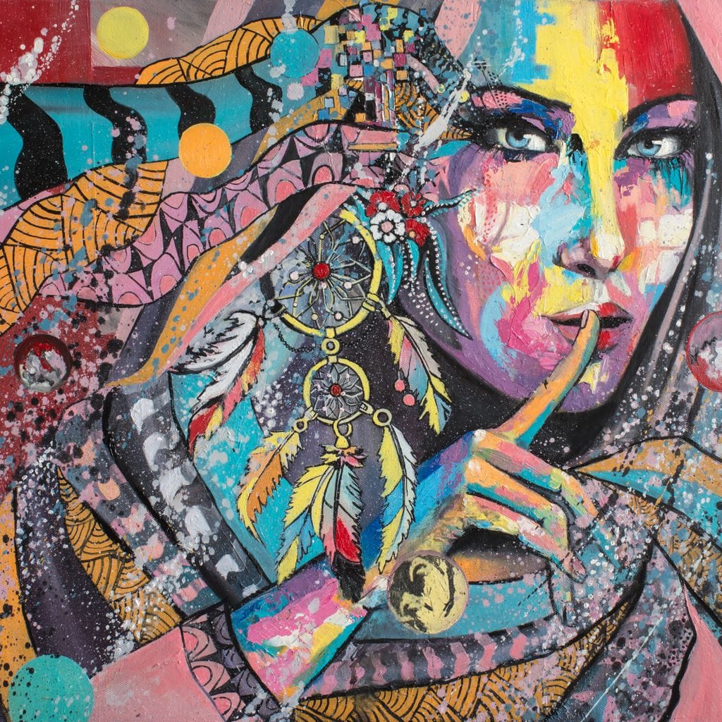 Mary Portrait Canvas Wall Art