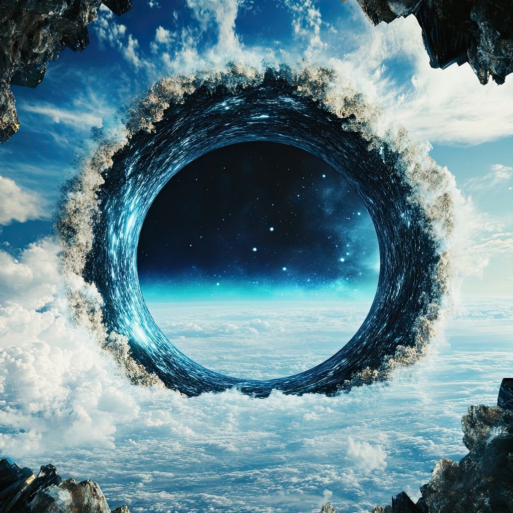 Portal to Celestial Realms Canvas Wall Art