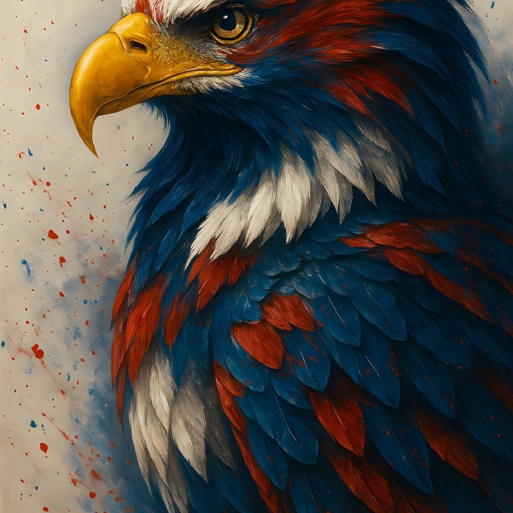 Eagle Majesty Feathered Glory Canvas Wall Art