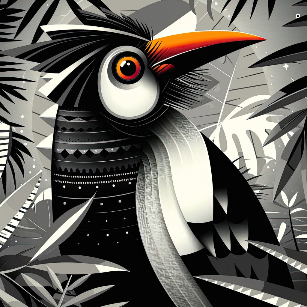 Tropical Trance Toucan Canvas Wall Art