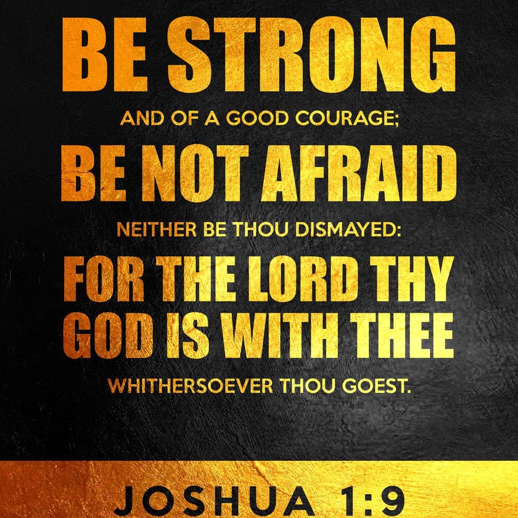 Joshua 1:9 Canvas Wall Art