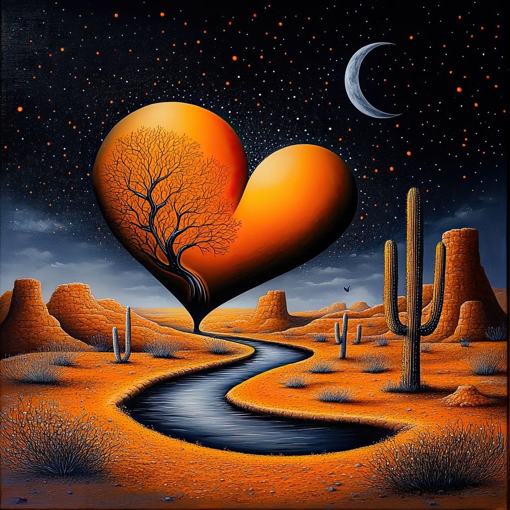 Heart of the Desert Canvas Wall Art
