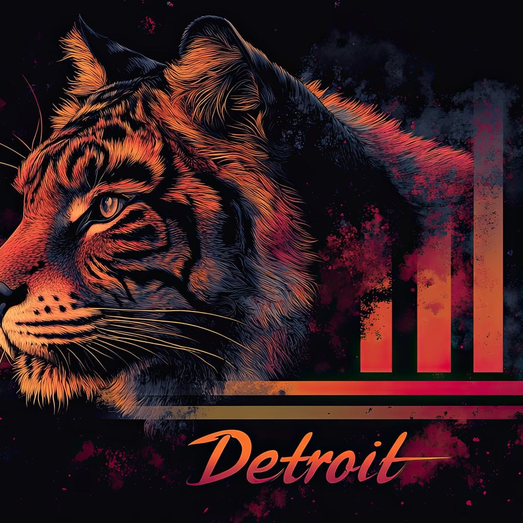 Urban Detroit Canvas Wall Art