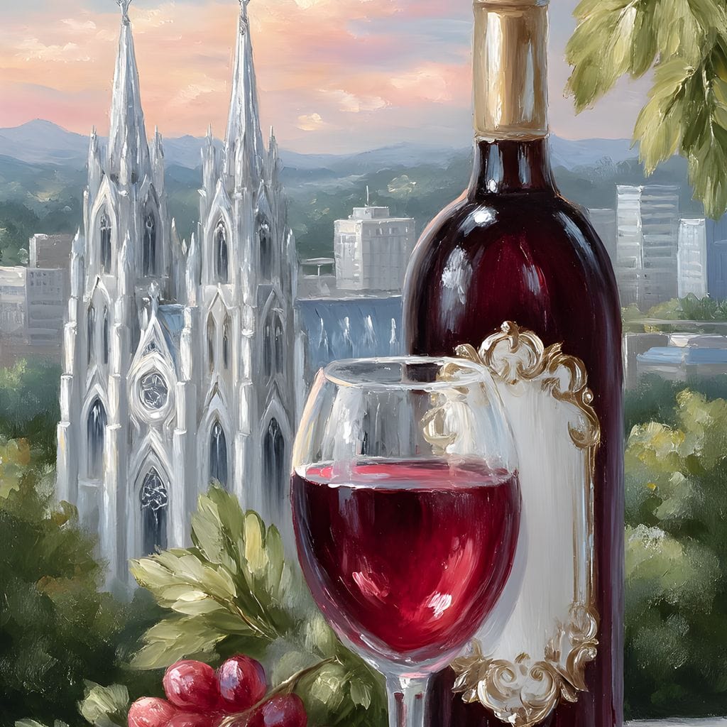 Wine Reverie Cathedral Vista Canvas Wall Art