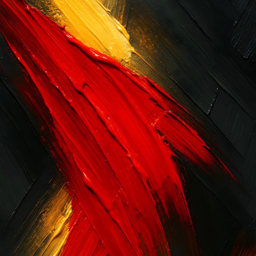Fiery Fusion of Passion Canvas Wall Art