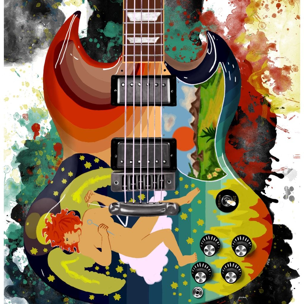 Eric Clapton's Solid Guitar Canvas Wall Art
