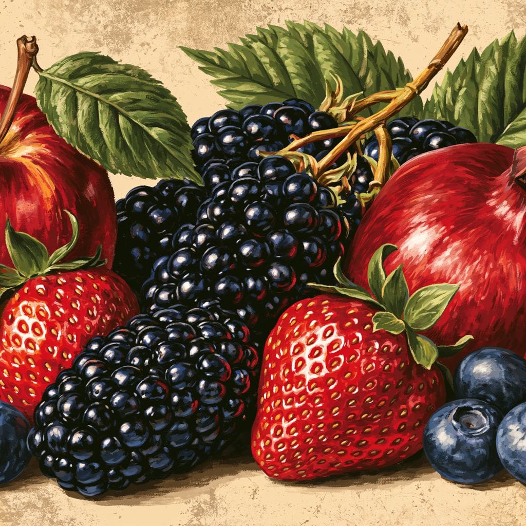 Harvest Bounty from the Orchard Floor Canvas Wall Art