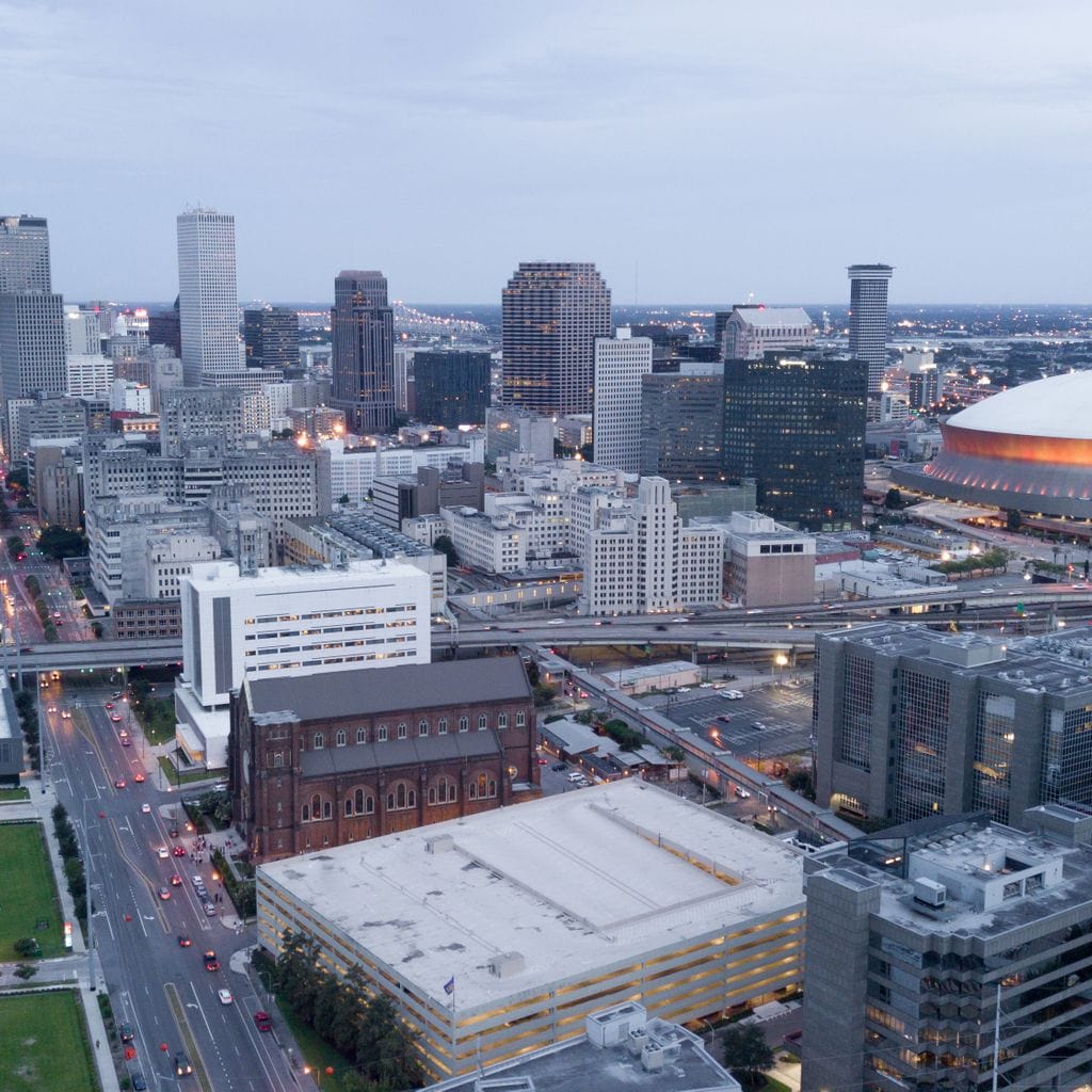 New Orleans Skyline Canvas Wall Art