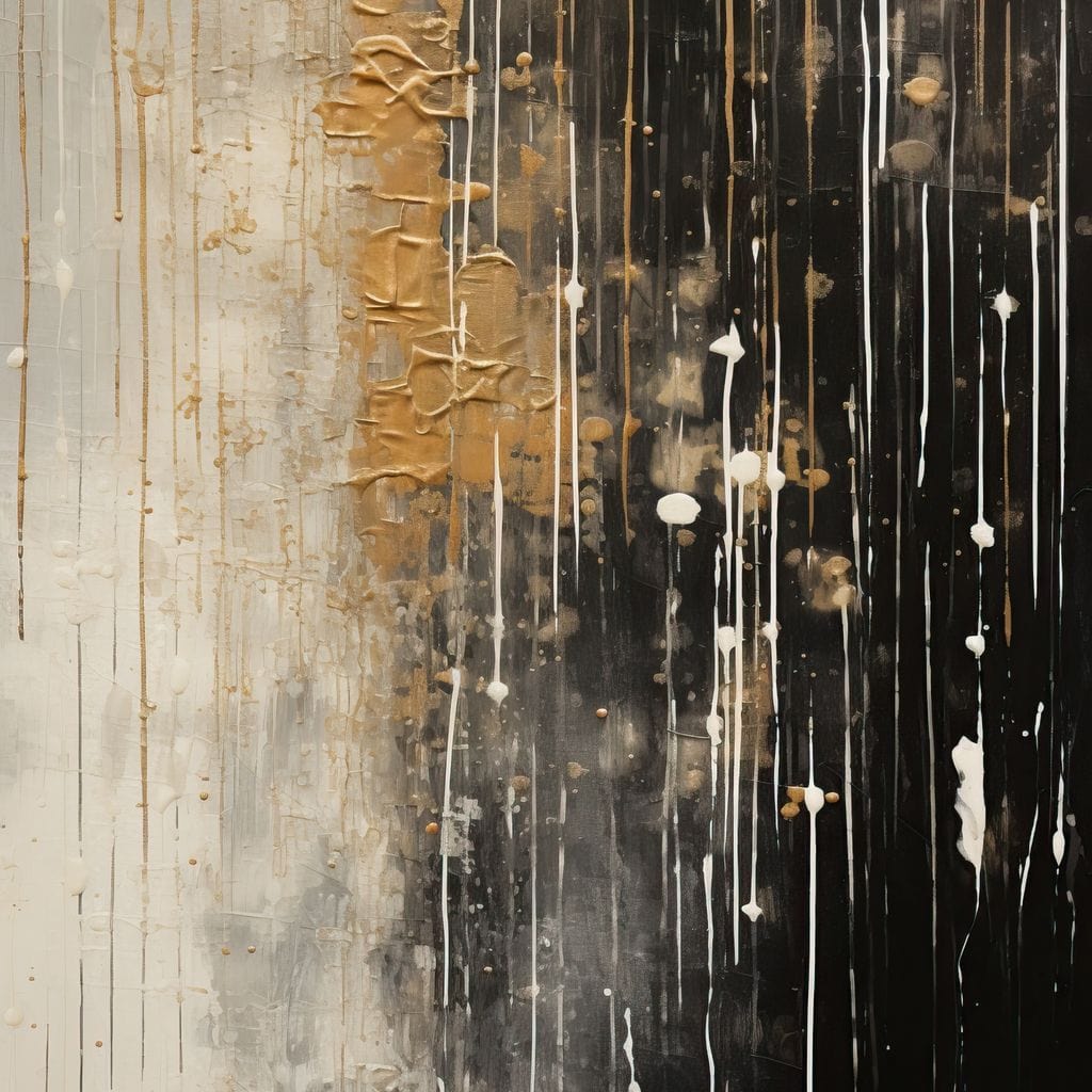 Distant Amber Echoes Canvas Wall Art