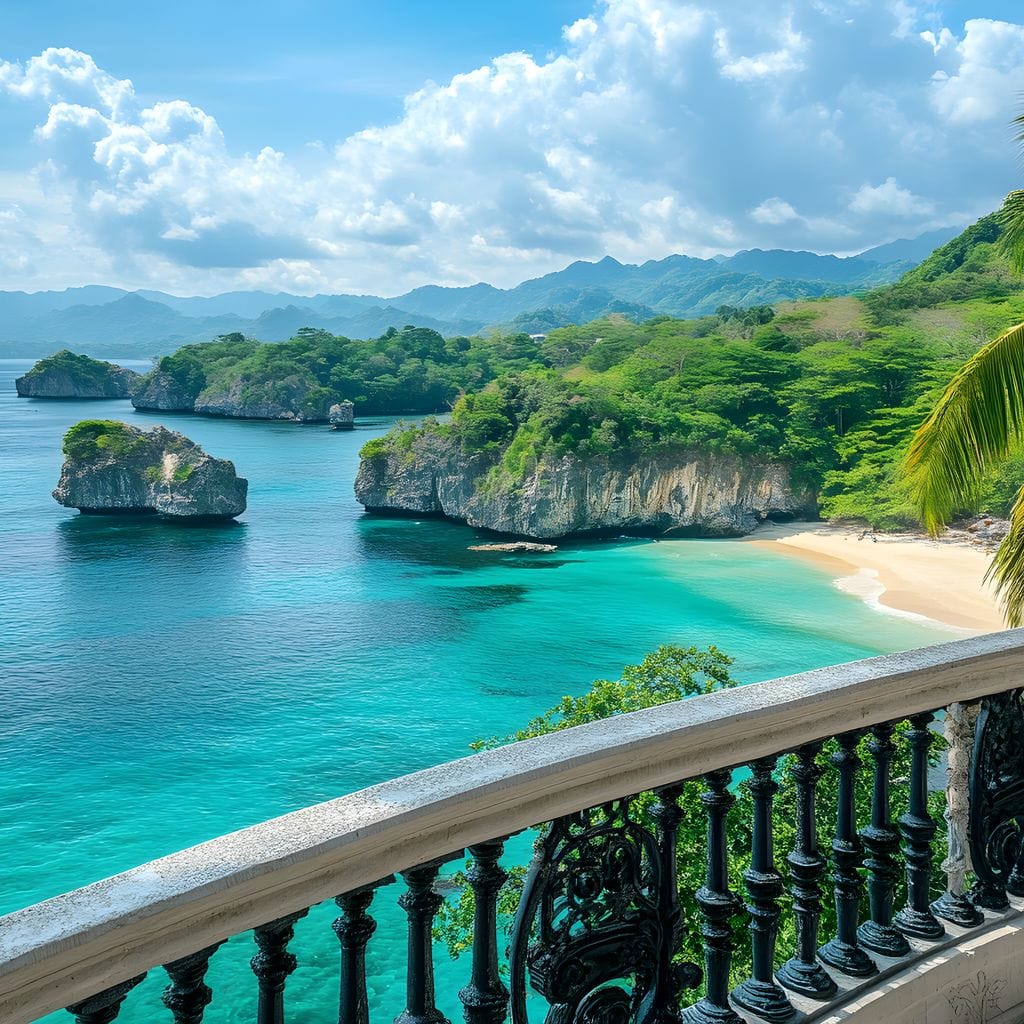Oceanfront Paradise Escape Canvas Wall Art