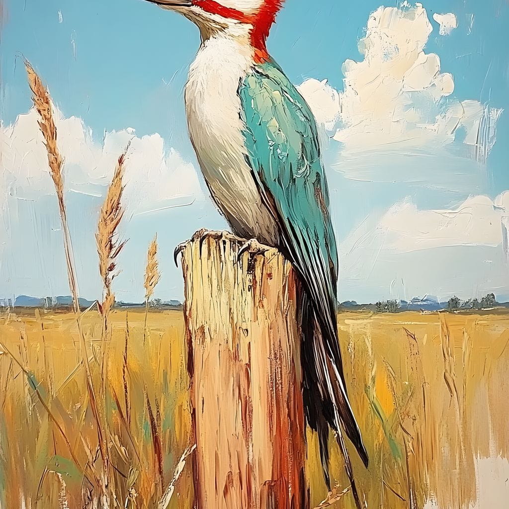 Vivid Meadow Sentinel Canvas Wall Art