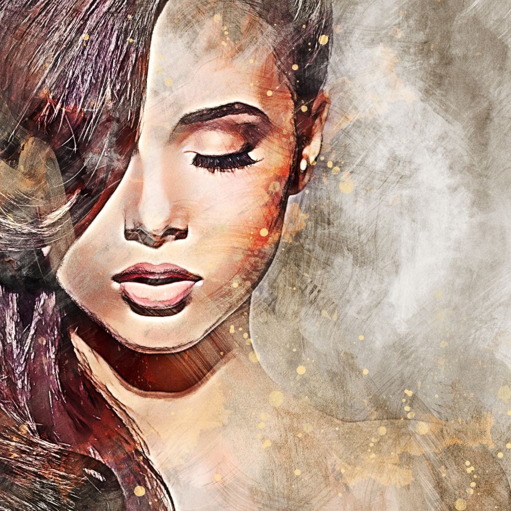 Girl Watercolor 4 - Mateo Canvas Wall Art