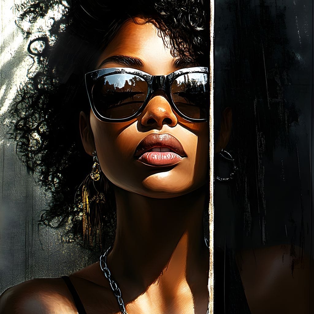 Sunlit Shadows Essence Canvas Wall Art