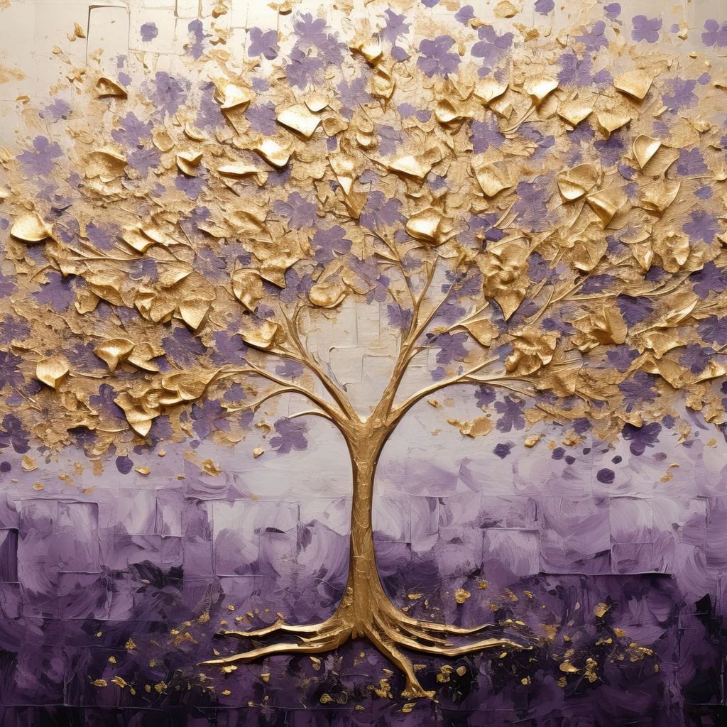 Golden Lisse Celebration Canvas Wall Art