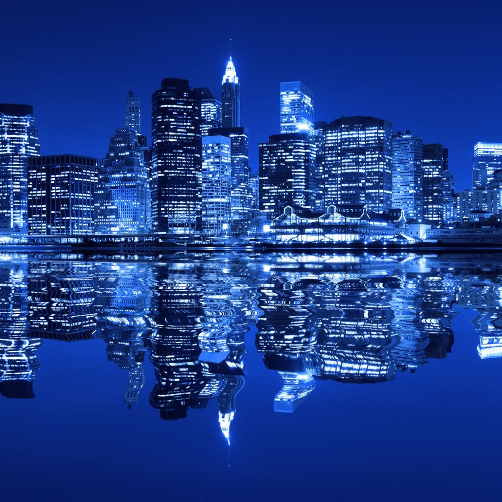 New York City Reflection Canvas Wall Art