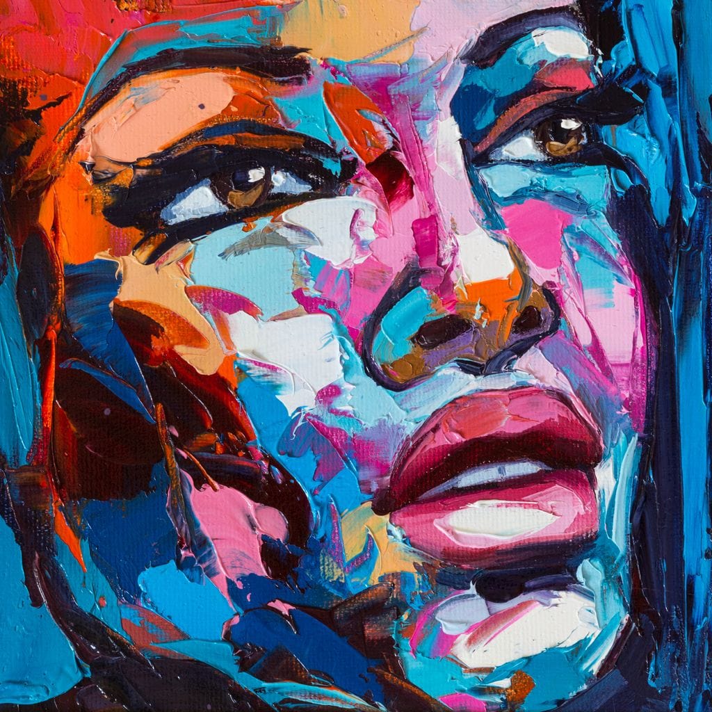 Violet Portrait Canvas Wall Art