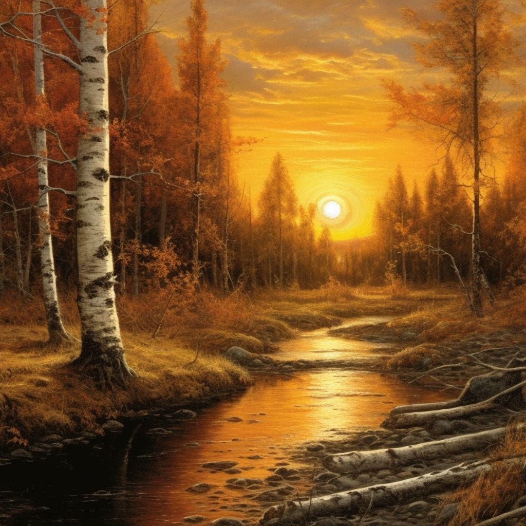 Silver Birch Forest Canvas Wall Art